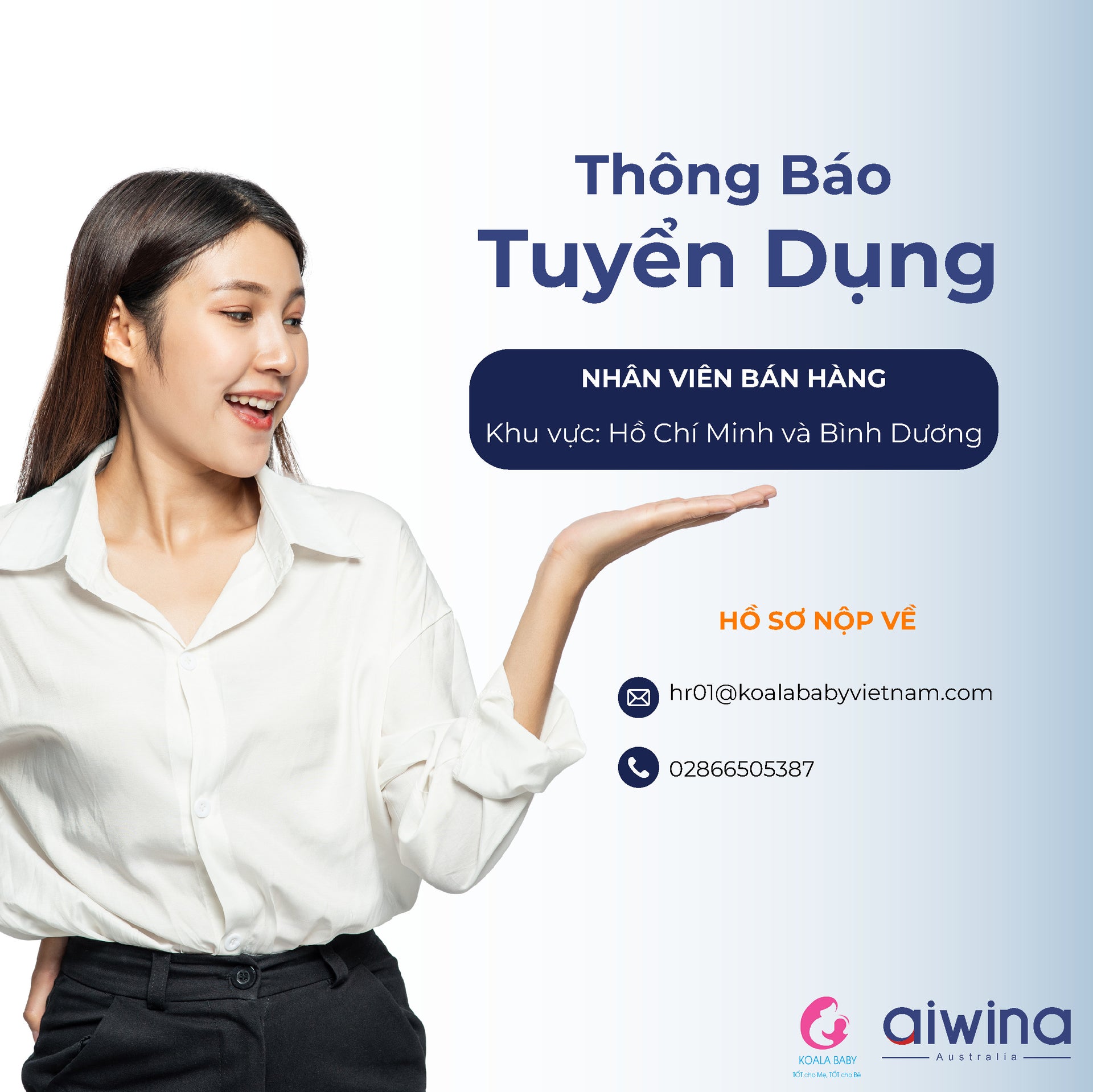 TUYỂN DỤNG NHÂN VIÊN BÁN HÀNG - Aiwina Việt Nam