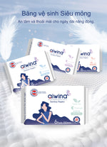 OVERNIGHT SANITARY NAPKIN ULTRA THIN AIWINA - 330MM